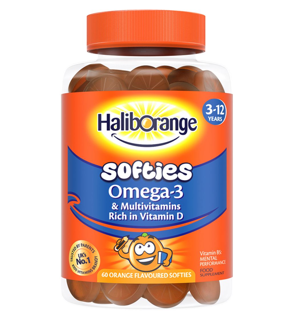 Haliborange 3-12 Years Omega-3 & Multivitamins Softies
