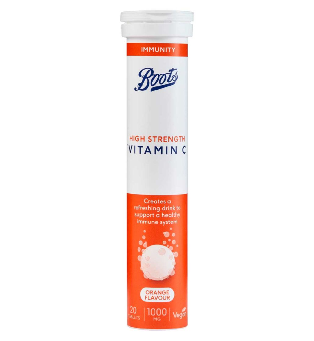 Boots High Strength Vitamin C 1000mg Effervescent Tablets