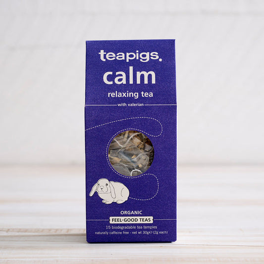 organic calm with valerian tea