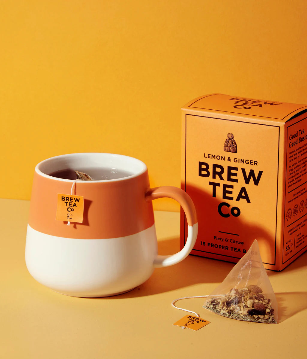Brew Tea Co. Lemon &amp; Ginger tea bags